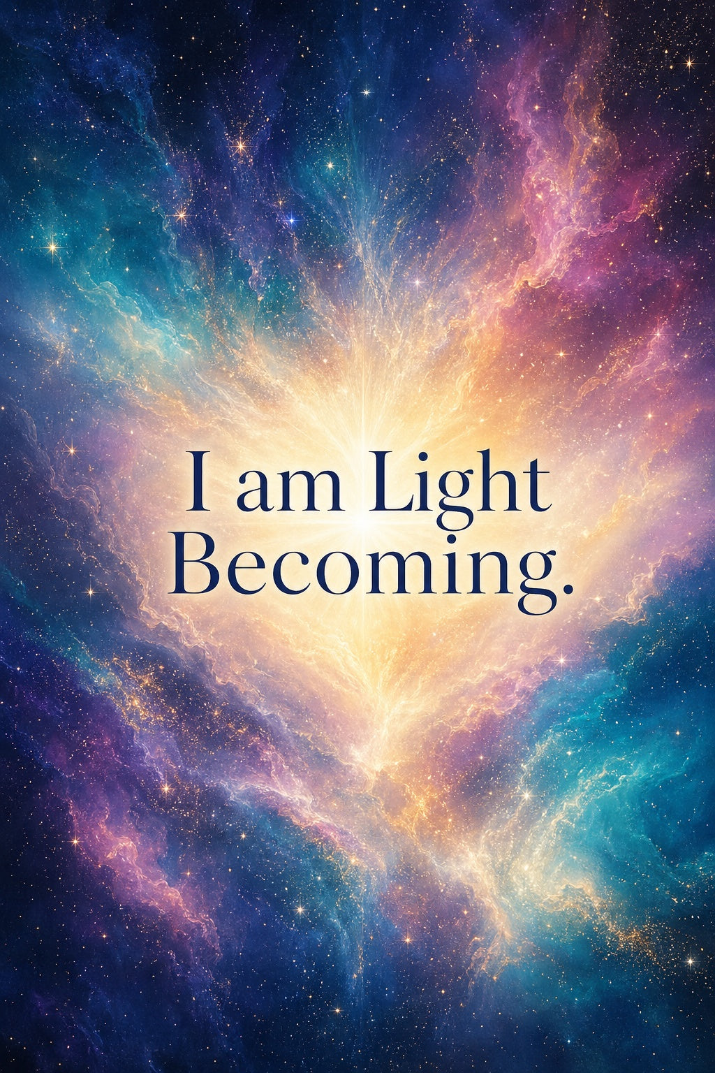 I Am Light Becoming Guided Metaphysical Journal